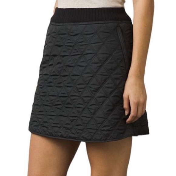 Prana diva quilted skirt black medium - Picture 1 of 7
